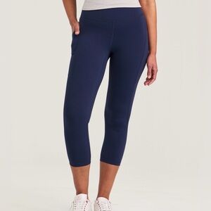 Shambhala grey high rise crop leggings NWOT